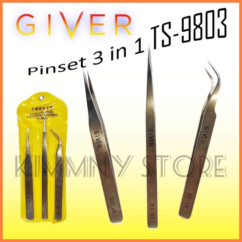 Jual Pinset Pingset In Giver Ts Lengkap Pinset Lurus