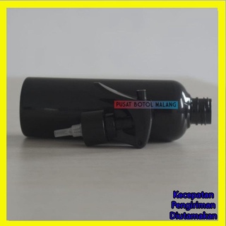 Jual Botol Sprayer Plastik Pet 250ml Spray Trigger Hitam Hitam