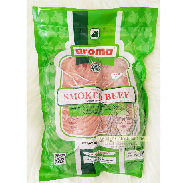 Jual AROMA Smoked Beef Bulat 1kg Shopee Indonesia