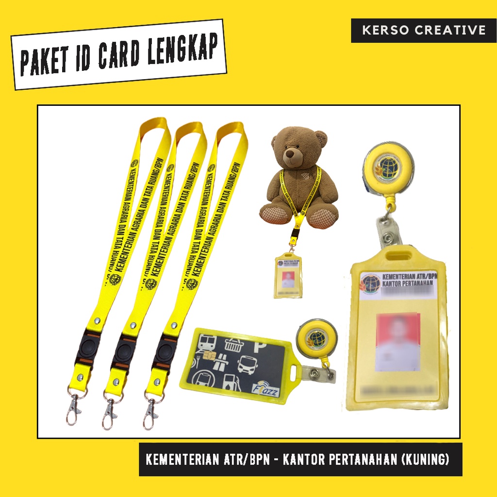 Jual Paket Id Lanyard Yoyo Casing Kementerian Atr Bpn Kantah