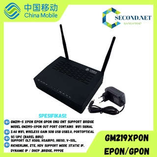 Jual GM219 S XPON EPON GPON ONU ONT SUPPORT BRIDGE INCLUDE ADAPTOR