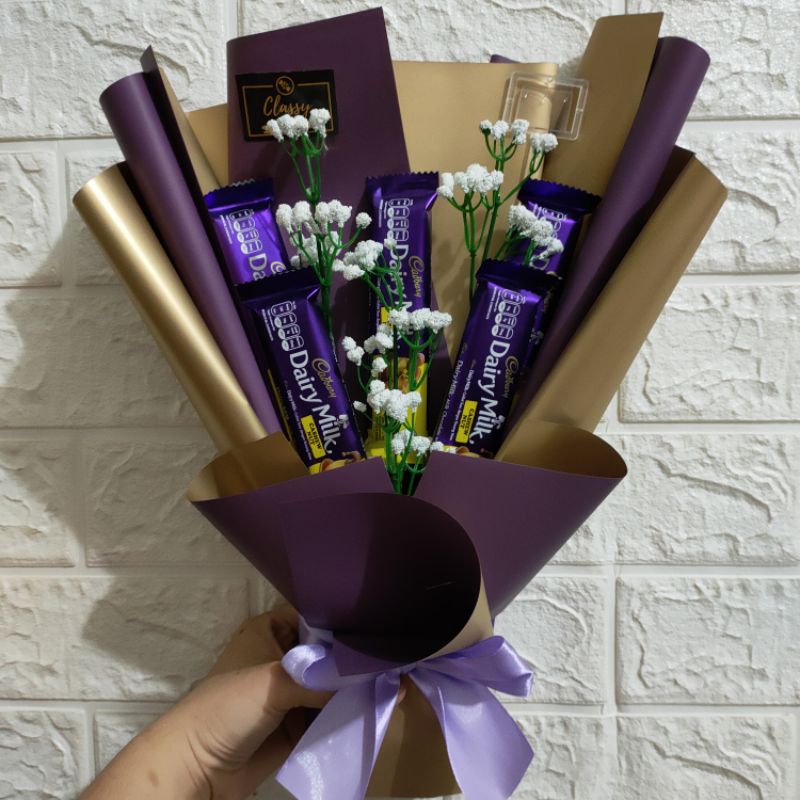 Jual Snack Bouquet Coklat Cadbury Dairy Milk Bucket Buket Bunga