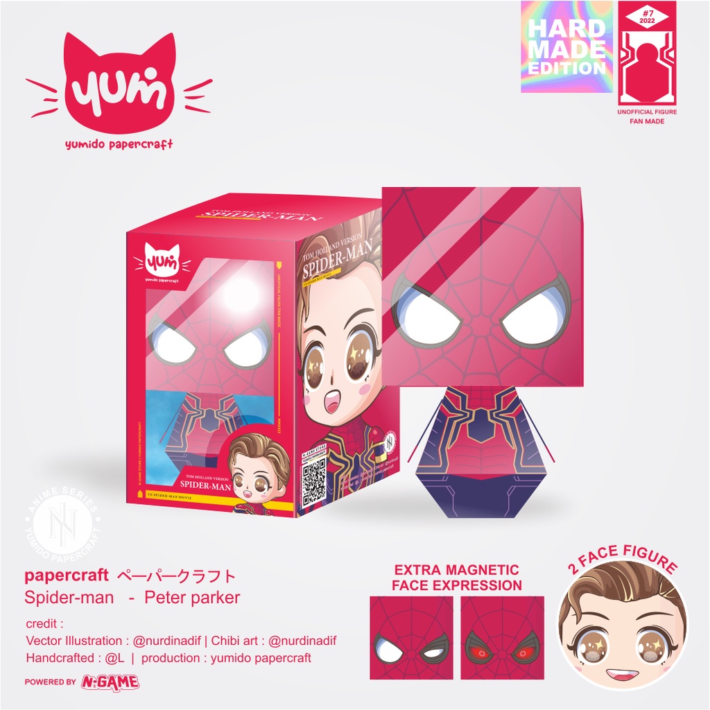 Jual Action Figure Papercraft Spiderman Tom Holland Edisi Terbaru