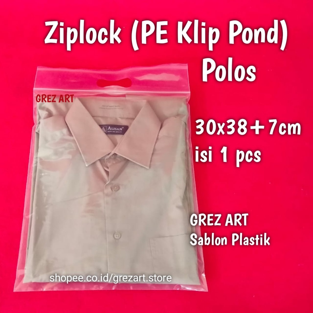 Jual Plastik Ziplock Pe Klip Pond X Pcs Shopee Indonesia