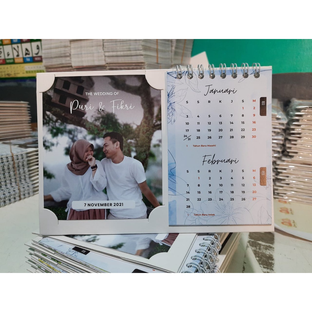 Jual Souvenir Kalender Duduk Custom Shopee Indonesia