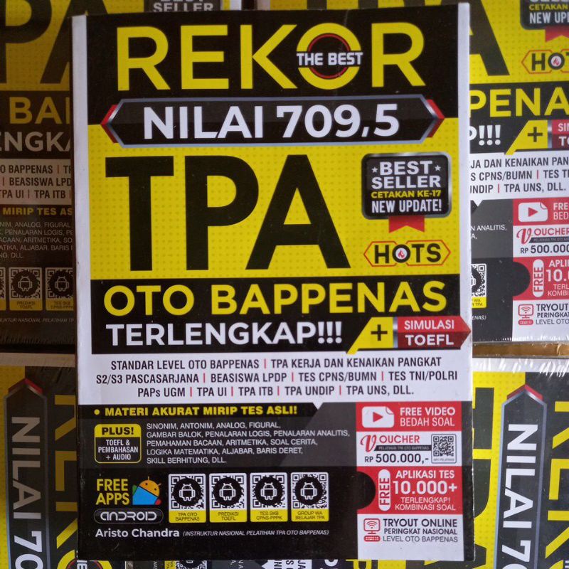 Jual Buku The Best Rekor Nilai Tpa Oto Bappenas Terlengkap