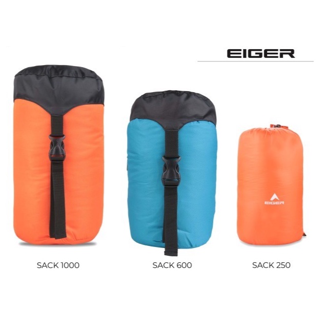 Jual PROMO EIGER1989 ORIGINAL SLEEP SACK 1000 SLEEPING BAG ORANGE