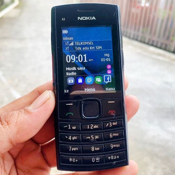 Jual NOKIA X2 02 HP JADUL SECOND ORIGINAL KLASIK MUSIK HANDPHONE