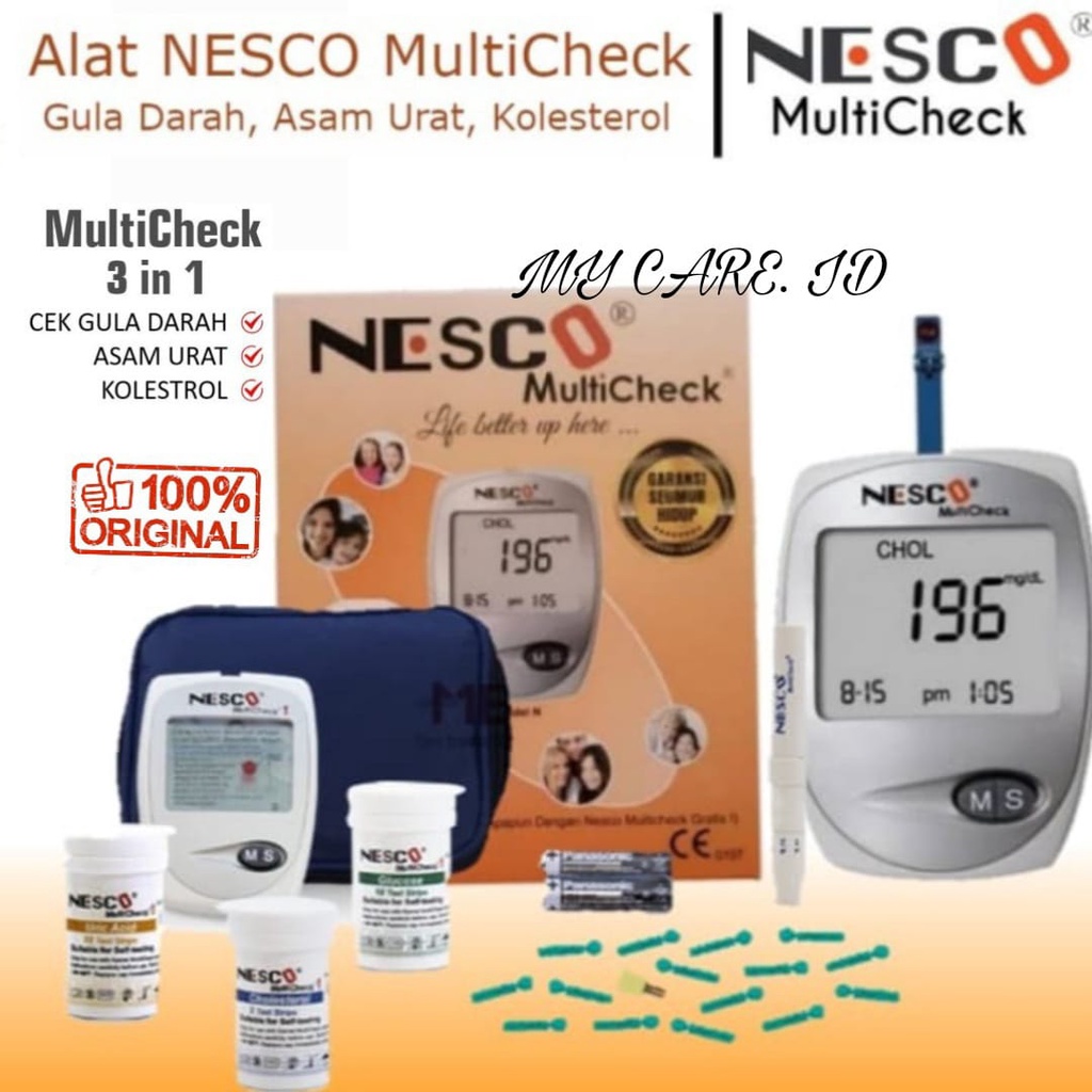 Jual Alat NESCO GCU Alat Cek Gula Asam Urat NESCO PAKET STRIP NESCO