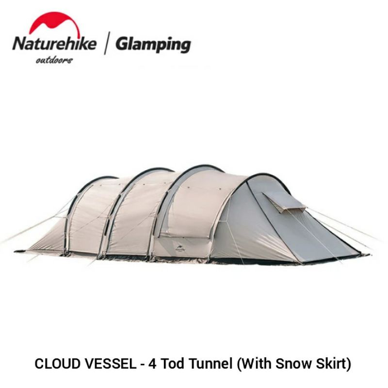 Jual Tenda Naturehike Cloud Vessel Rod Tunnel Tent With Snow Skirt