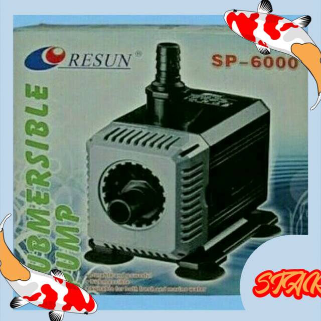 Jual Aquarium Kolam Ikan Pompa Celup RESUN SP 6000 Water Pump Shopee