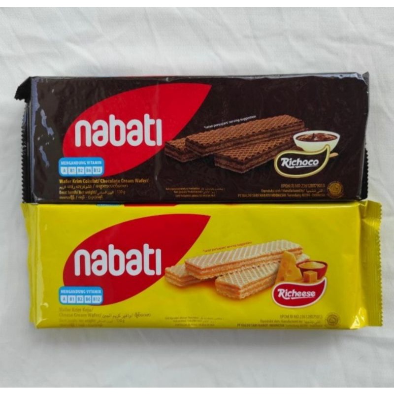 Jual Richeese Nabati Wafer Aneka Variant Cheese Coklat Susu Vitakrim