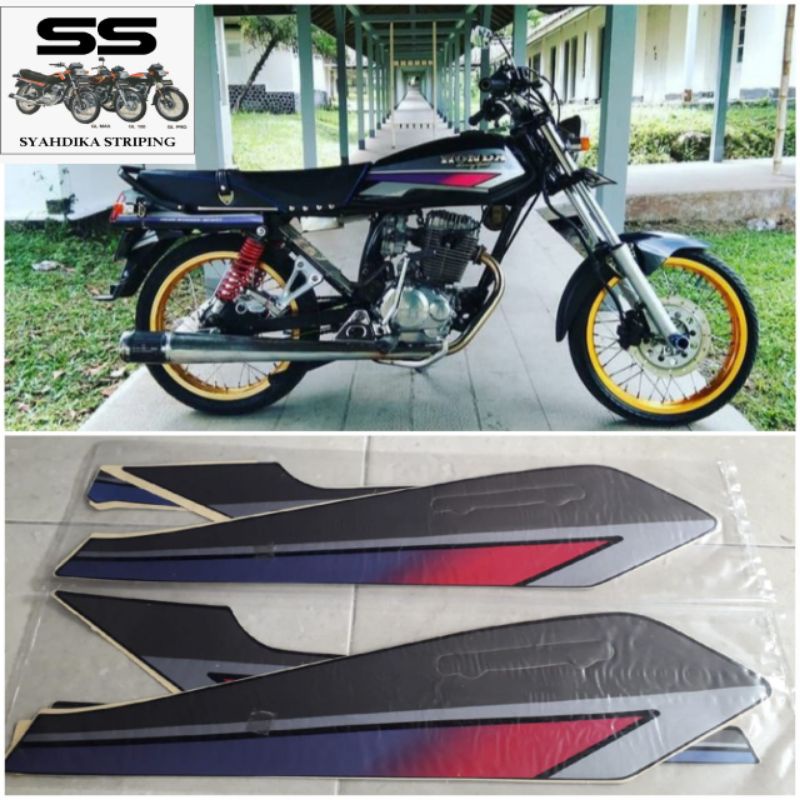 Jual STIKER STRIPING LIS BODY MOTOR HONDA GL PRO 93 Shopee Indonesia