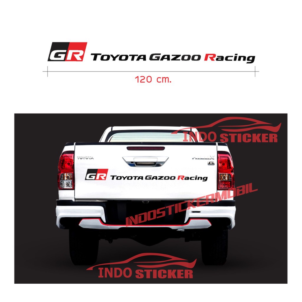 Jual Sticker Stiker Mobil Gr Toyota Gazo Racing Stiker Bak Body Mobil