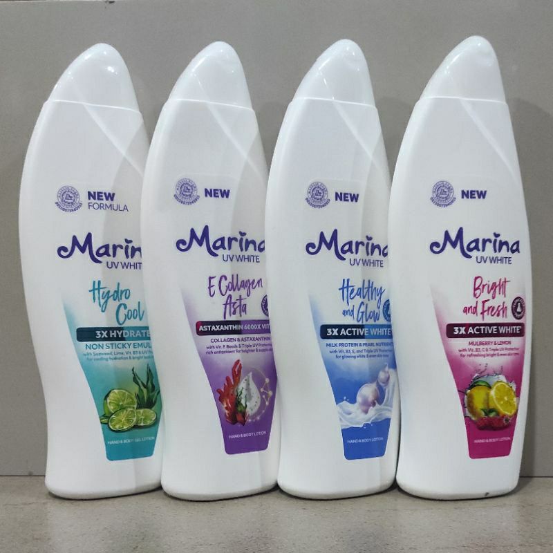 Jual Marina Uv White Healthy Glow Handbody Lotion Ml Shopee