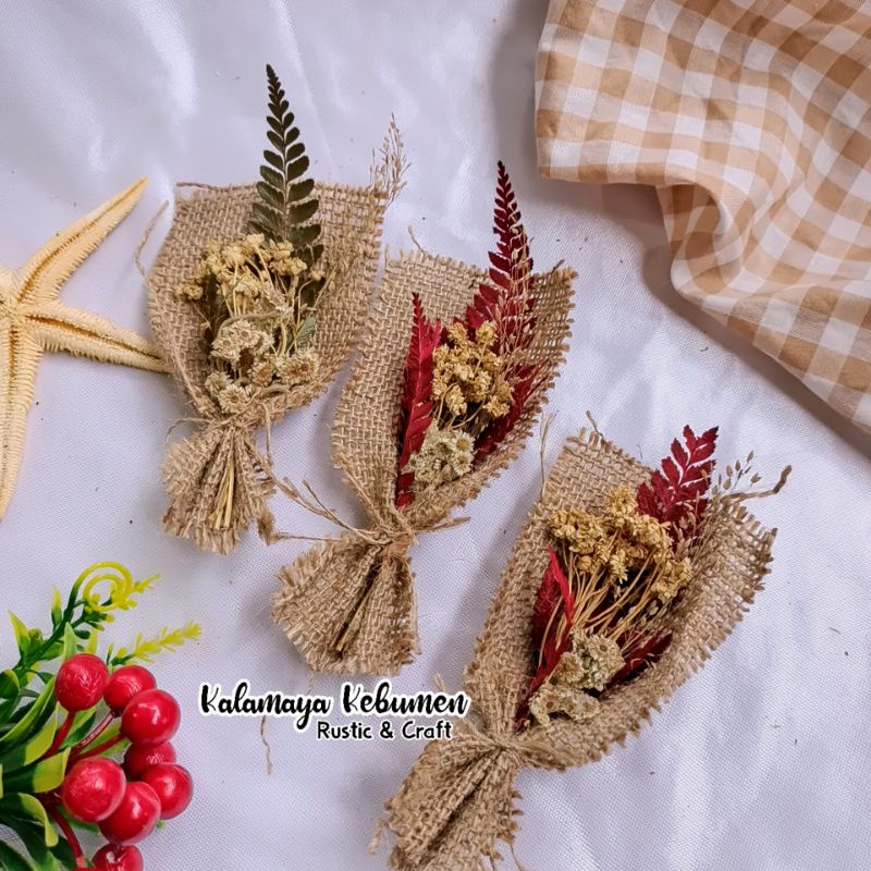 Jual Midi Buker Goni Hiasan Vas Guci Buket Bunga Kering Dried Flowers