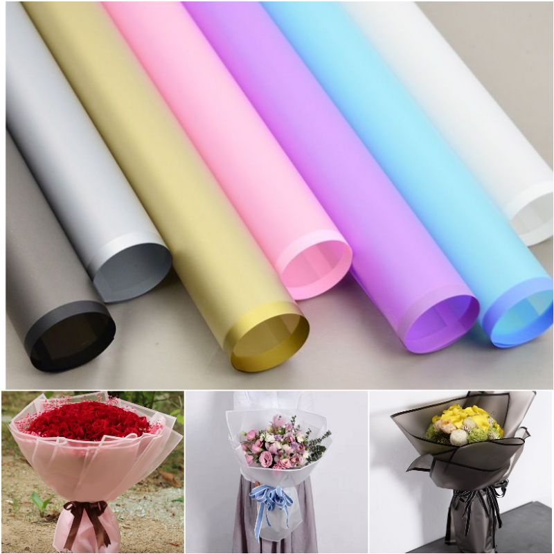 Jual Free Packing Cellophane Frame Color Flower Wrapping Colour