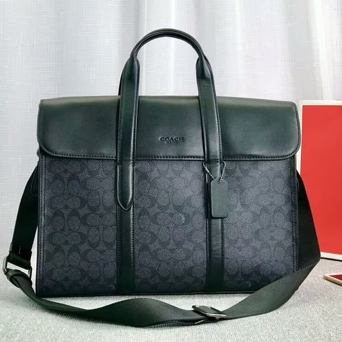 Jual Tas Kantor Coach Metropolitan Portfolio In Signature Kanvas