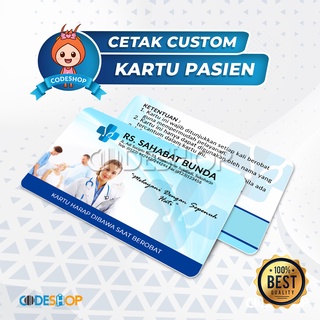 Jual Custom Kartu Preprinted Cetak Kartu Pasien Rumah Sakit Klinik