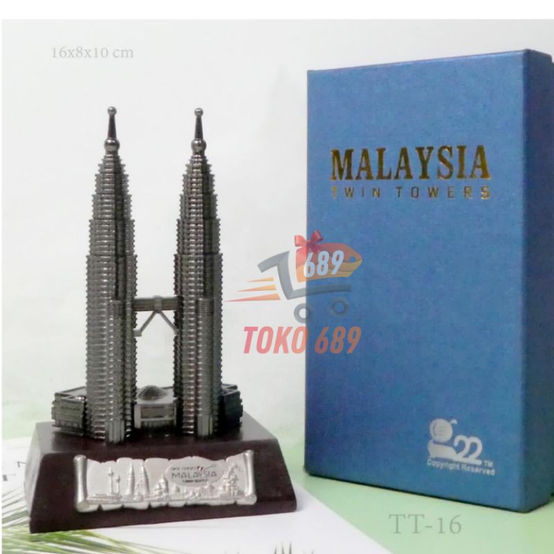 Jual Miniatur Malaysia 15cm Miniatur Twin Tower Petronas Shopee