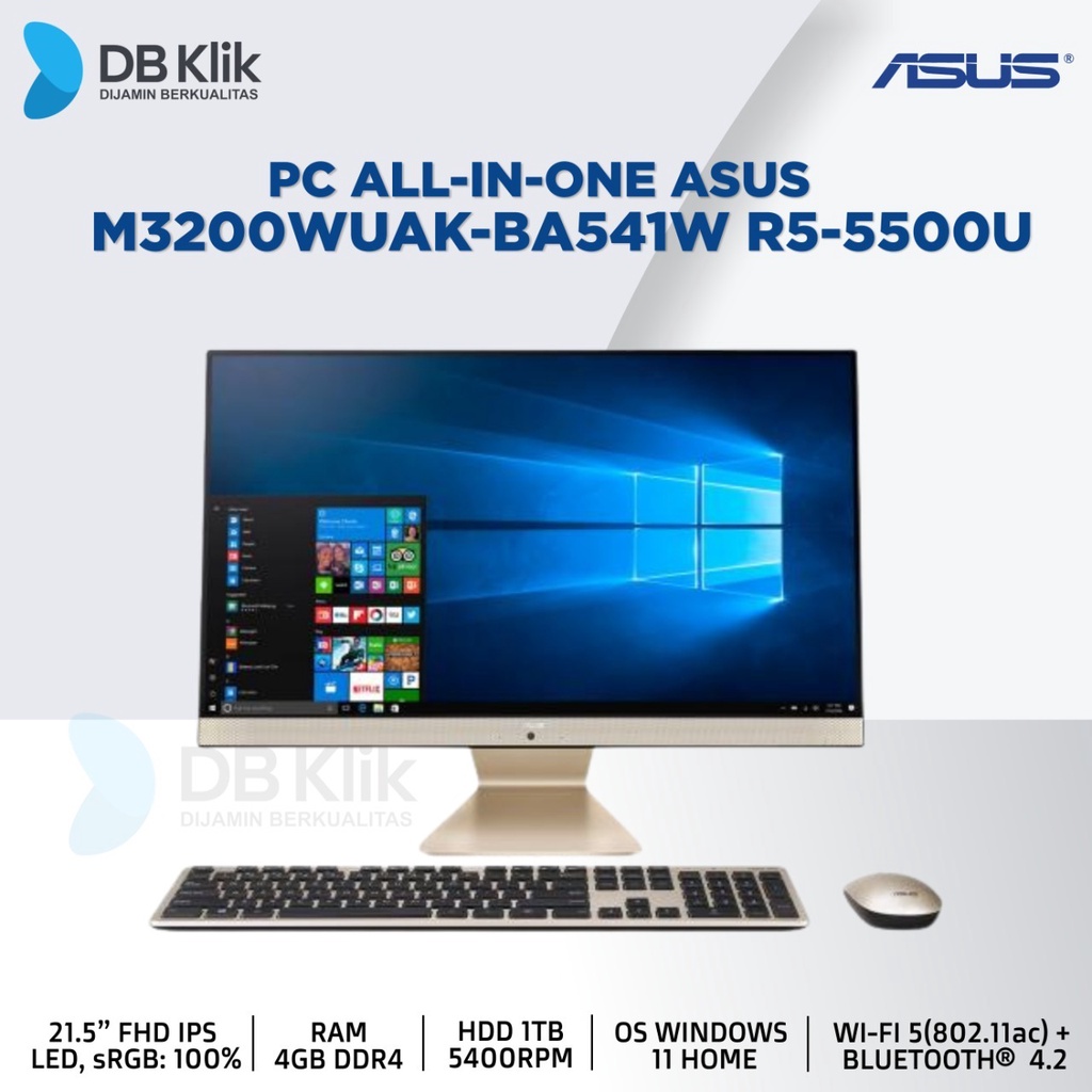 Jual PC AIO ASUS M3200WUAK BA541W R5 5500U 4GB HDD 1TB NoDVD WIN11 21