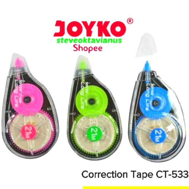 Jual Joyko Correction Tape Ct Penghapus Tipex Roll Shopee Indonesia