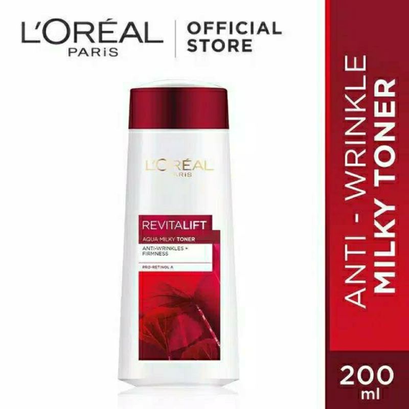 Jual Loreal Revitalift Aqua Milky Toner 200ml Shopee Indonesia