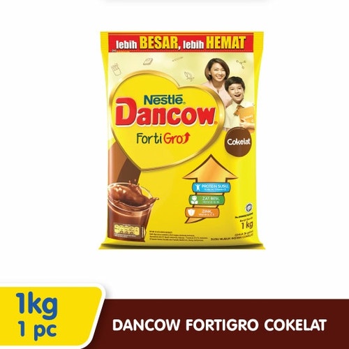 Jual Susu Dancow Nestle Fortigro Susu Bubuk Cokelat Usia Sekolah Pouch