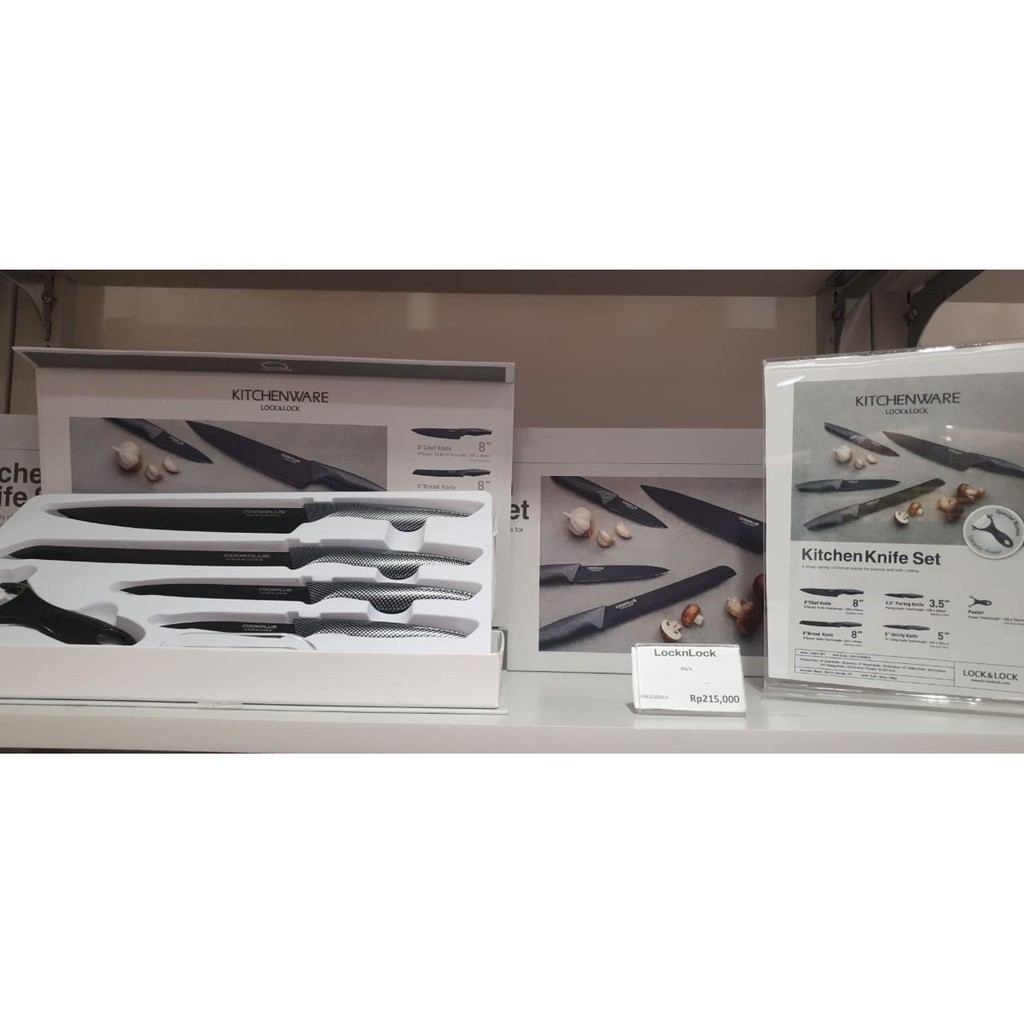 Jual Kitchen Knife Set Lock Lock Shopee Indonesia