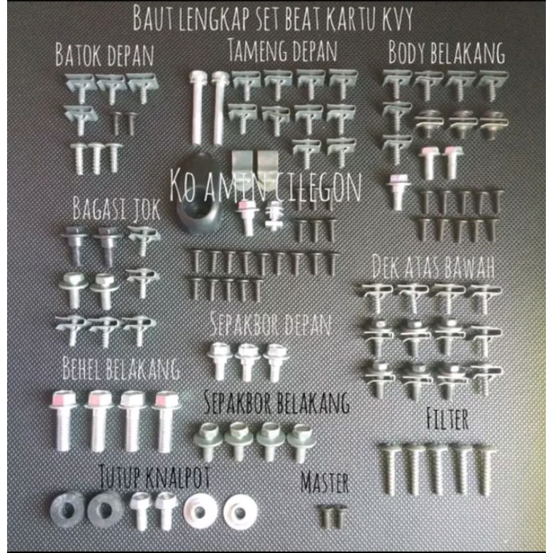 Jual Baut Set Lengkap Full Body Beat Karbu Kvy Shopee Indonesia