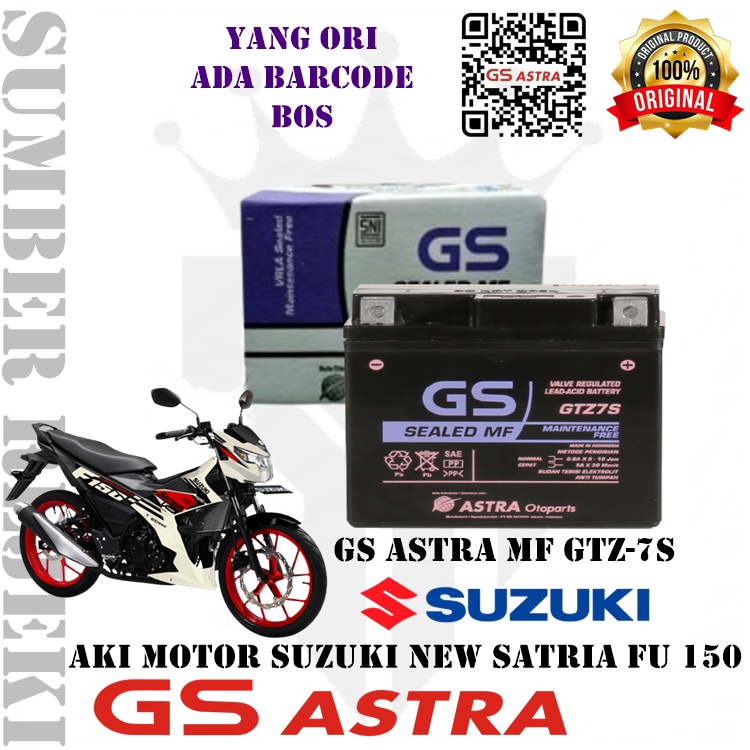 Jual Aki Motor Suzuki New Satria Fu Gs Astra Mf Gtz S Gtz S Accu