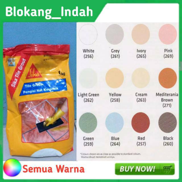 Jual Sika Tile Grout 1kg Pengisi Nat Keramik Sika Nat 1kg Shopee