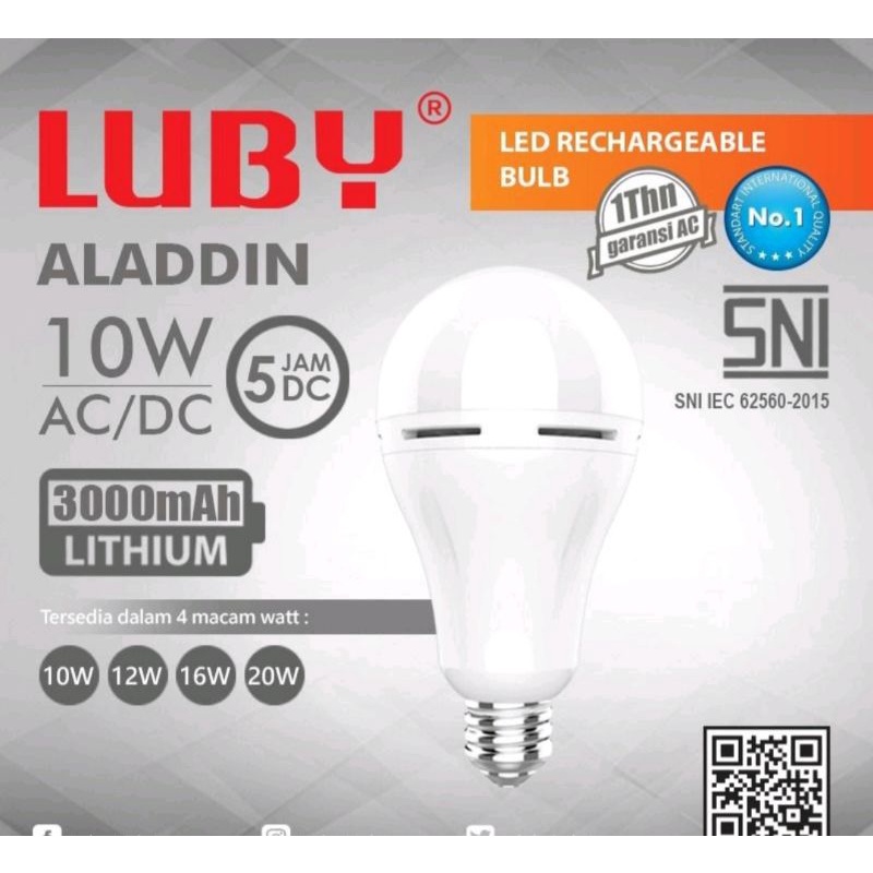 Jual Lampu Emergency Luby Aladdin 10 Watt Shopee Indonesia