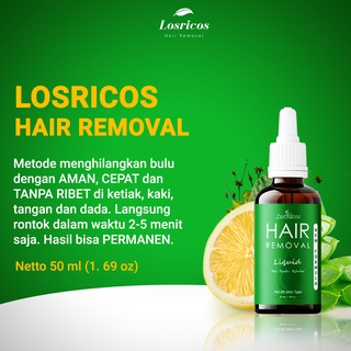 Jual Perontok Bulu Tangan Permanen Losricos Hair Removal Liquid Ml