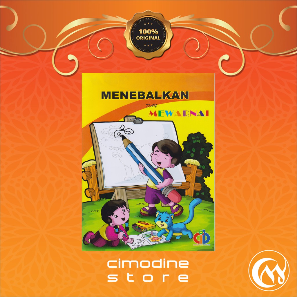 Jual Menebalkan Dan Mewarnai Buku Belajar Mengenal Warna Hal