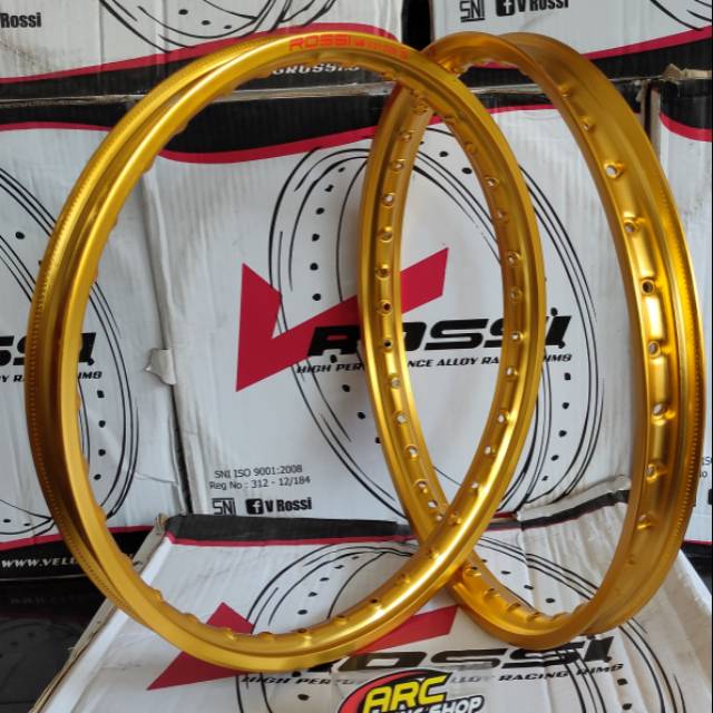 Jual Velg V Rossi Gold Pelek Alumunium V Rossi Kuning Wm Kilap