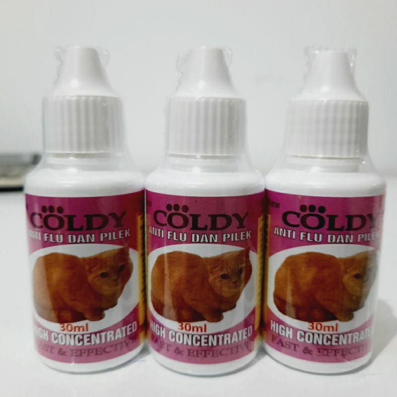 Jual Coldy Cat Obat Kucing Flu Pilek Bersin Ingusan Meler Cat Kitten