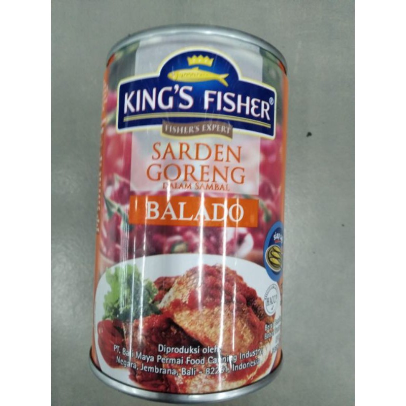 Jual Kings Fisher Sarden Goreng Dalam Sambal Balado 425g Shopee Indonesia