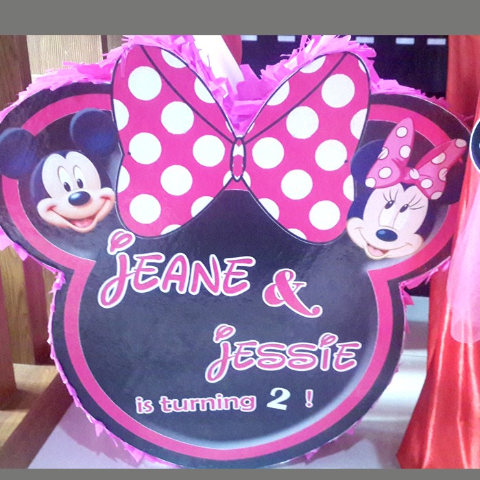 Jual Pinata Kepala Minie Mouse Pinata Ulang Tahun Pinata Micky