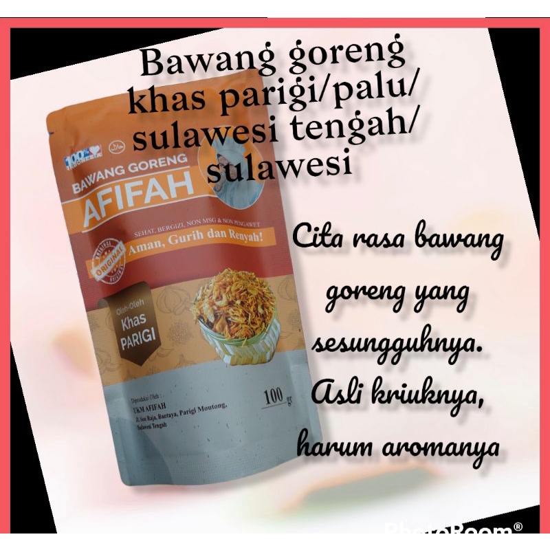 Jual 100 Gr Bawang Goreng Asli Palu Parigi Sulawesi Tengah