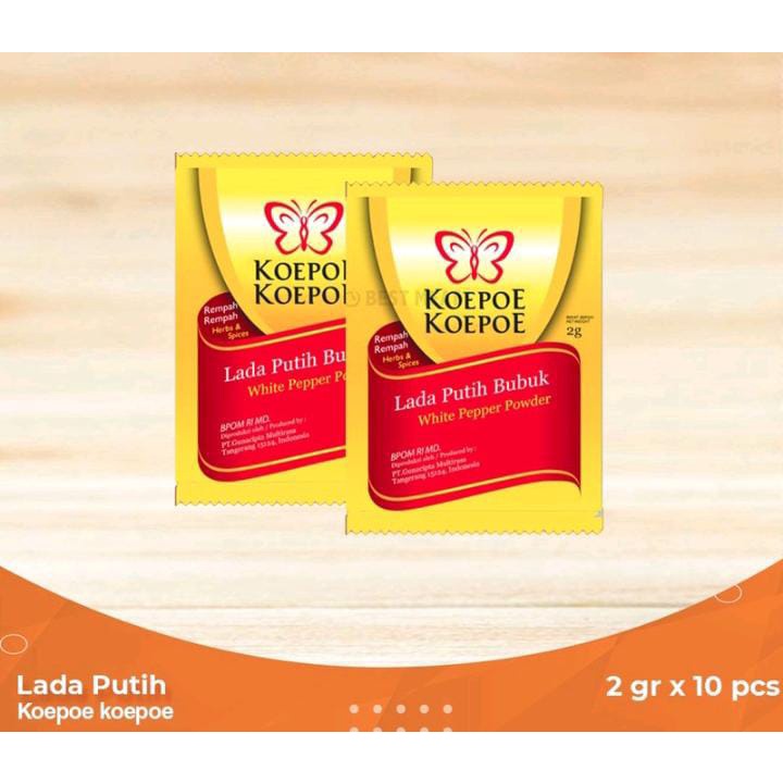 Jual Lada Putih Bubuk Koepoe Koepoe Per Renceng Sachet Shopee