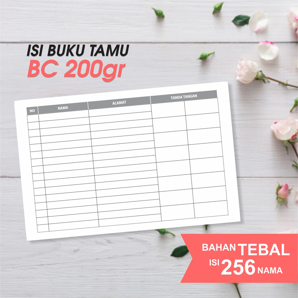 Jual Tambahan Isi Buku Tamu Undangan Pernikahan Custom Shopee Indonesia