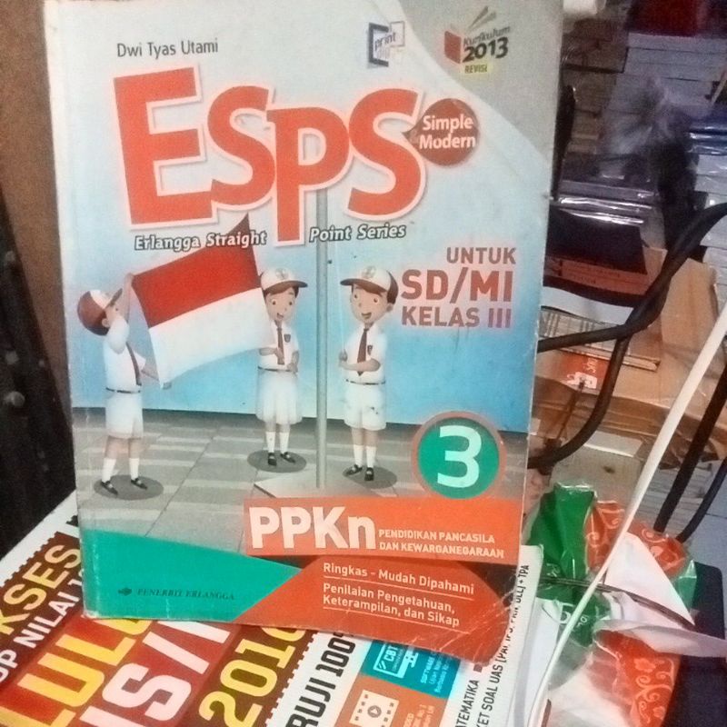 Jual Buku Esps PPKn Kelas 3 SD Penerbit Erlangga Edisi Revisi Indonesia