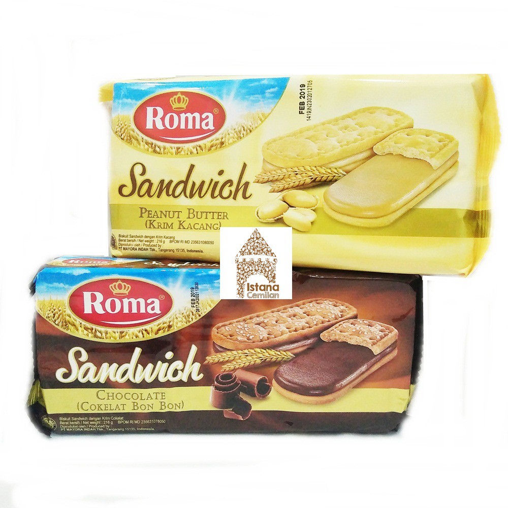 Jual Roma Sandwich Sandwichi Biskuit Krim Enak Shopee Indonesia