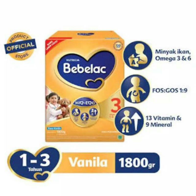 Jual Bebelac 3 Vanila Madu 800 Gram 1000 Gram Exp 2024 Shopee Indonesia