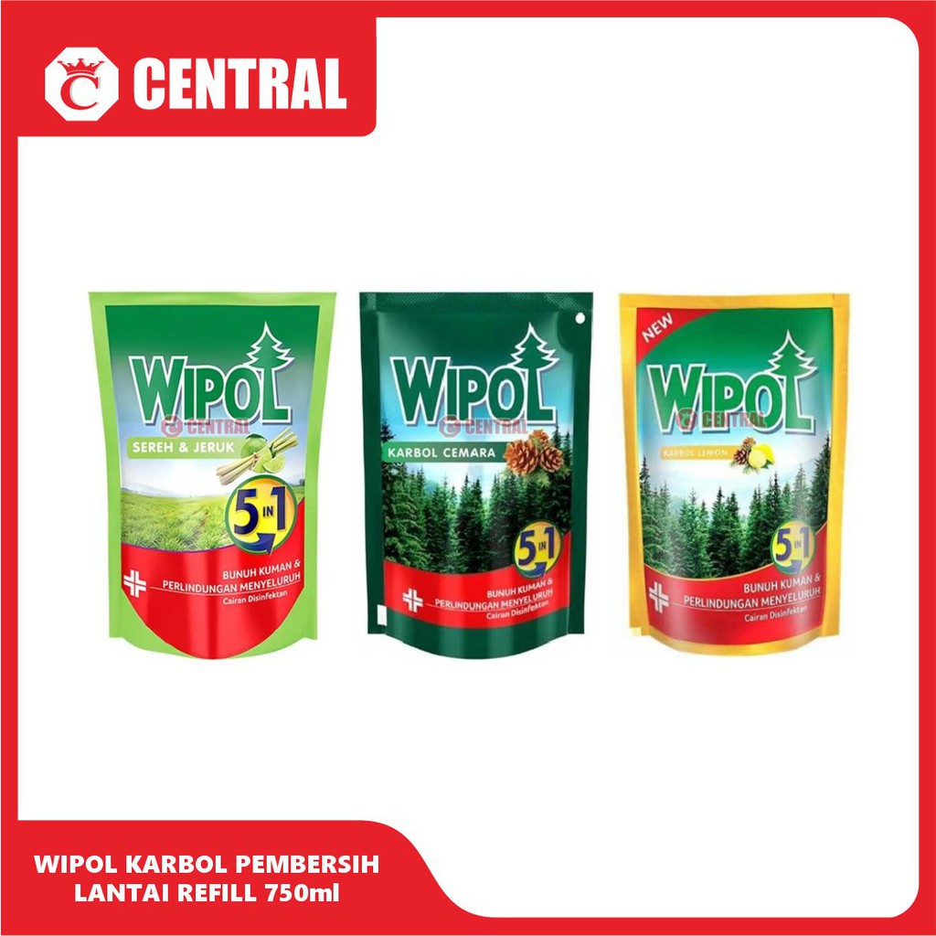 Jual Wipol Karbol Pembersih Lantai 750ml Refil Shopee Indonesia