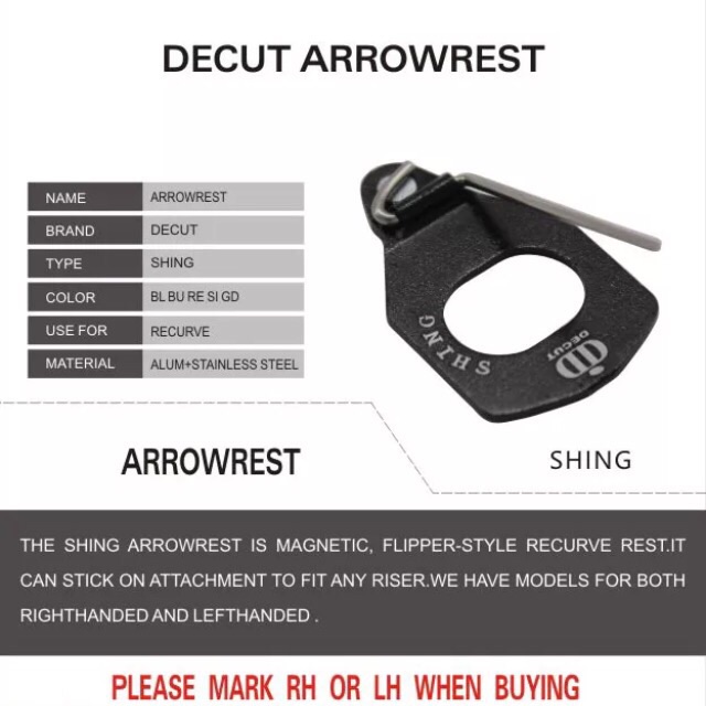 Jual Decut Magnetic Arrowrest Shing For Recurve Bow Arrow Rest Magnet