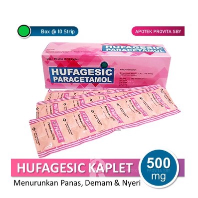 Jual Hufagesic Penurun Panas Demam Paracetamol Mg Kaplet Box