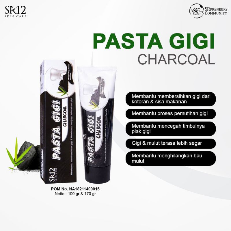 Jual Pasta Gigi Charcoal Sirih Siwak Shopee Indonesia