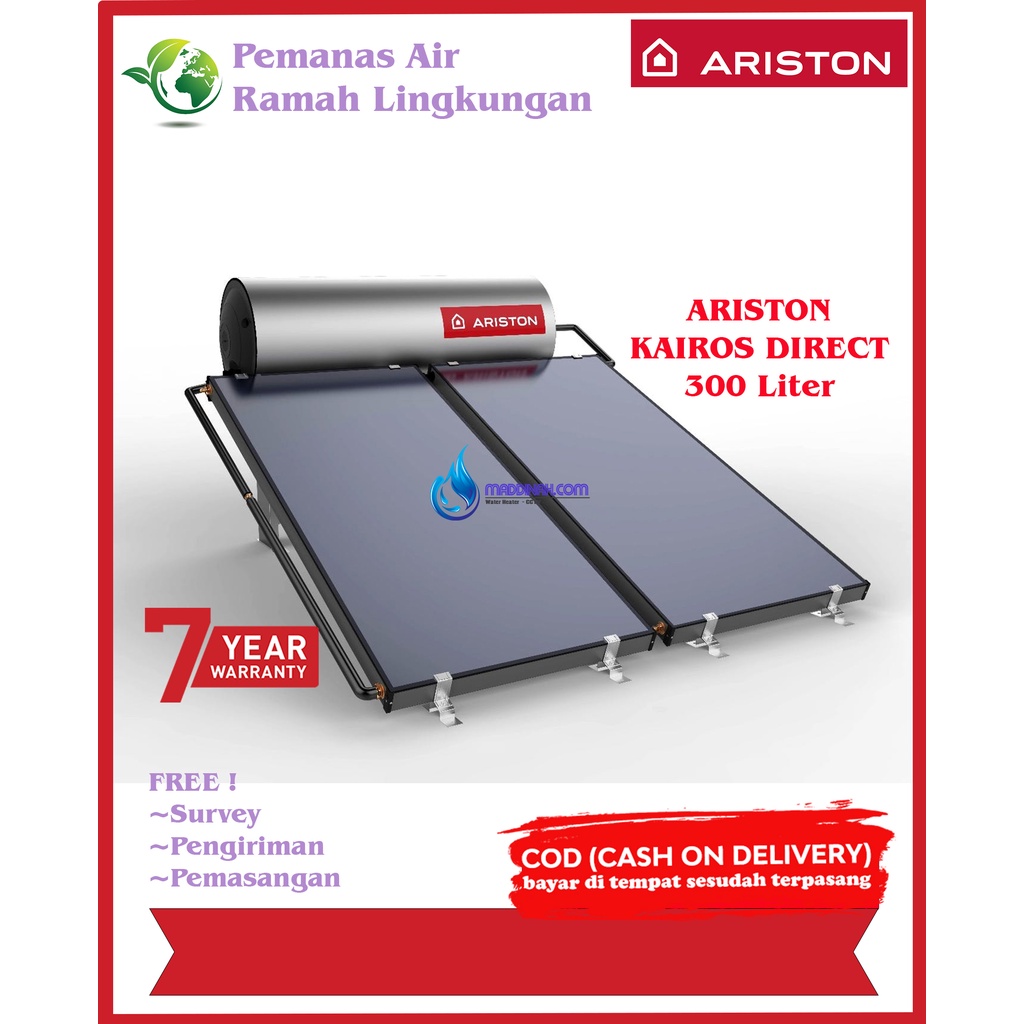 Jual Pemanas Air Tenaga Surya Solar Water Heater Ariston Direct